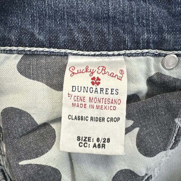 Vintage Lucky Brand Classic Rider Crop Jeans Women's Size 6 Blue Denim - Picture 5 of 9